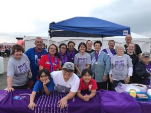 Church members supporting Relay for Life in 2019