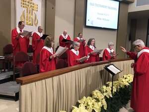 Choir at Christmas service